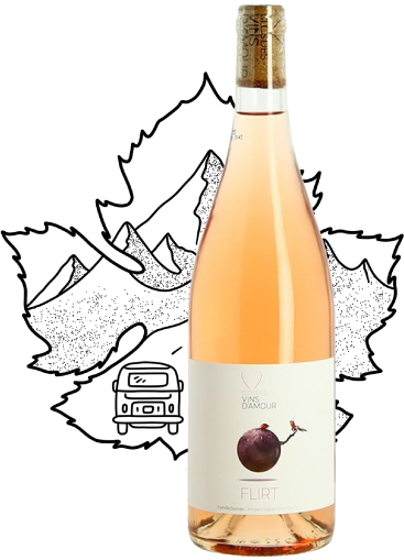 Flirt, le clos des vins d'amour, vin rosé